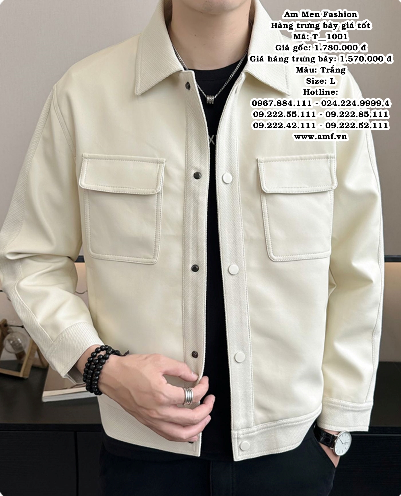 T1001 - Màu: Trắng - Size: L