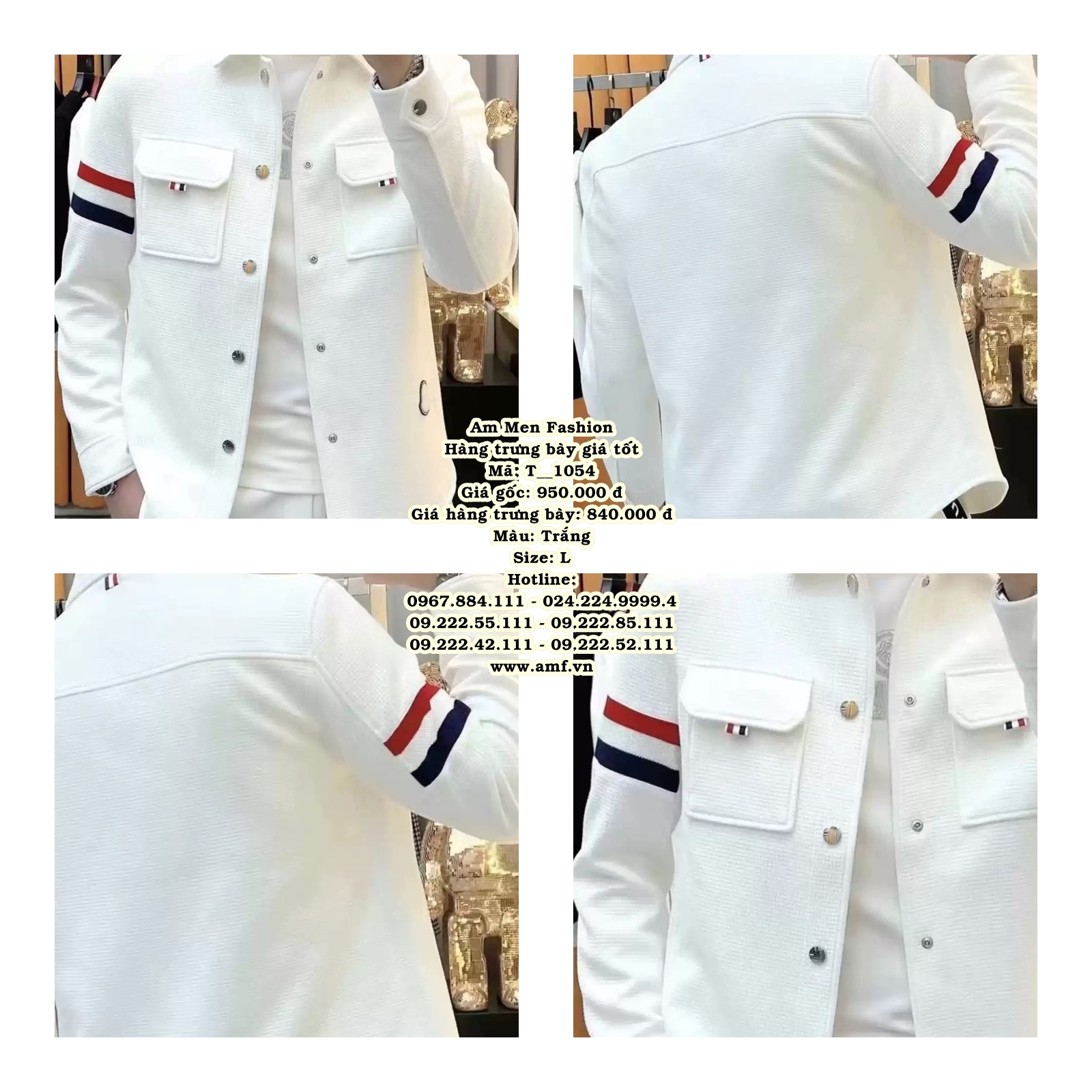 T1054 - Màu: Trắng - Size: L