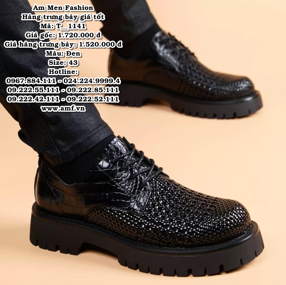 T1141 - Màu: Đen - Size: 43