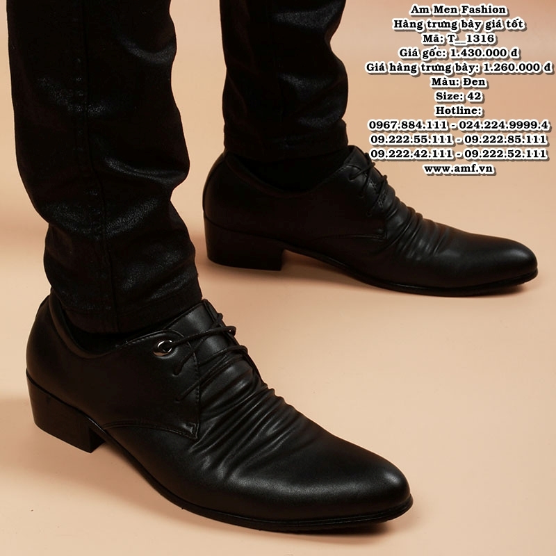 T1316 - Màu: Đen - Size: 42